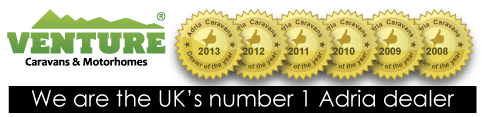 Venture - Adria's number one UK caravan dealer since 2008